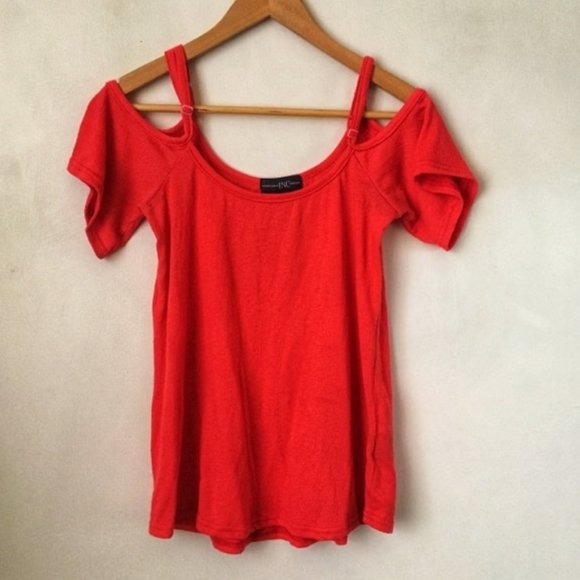 Cold Shoulder Pink Top - Picture 1 of 4